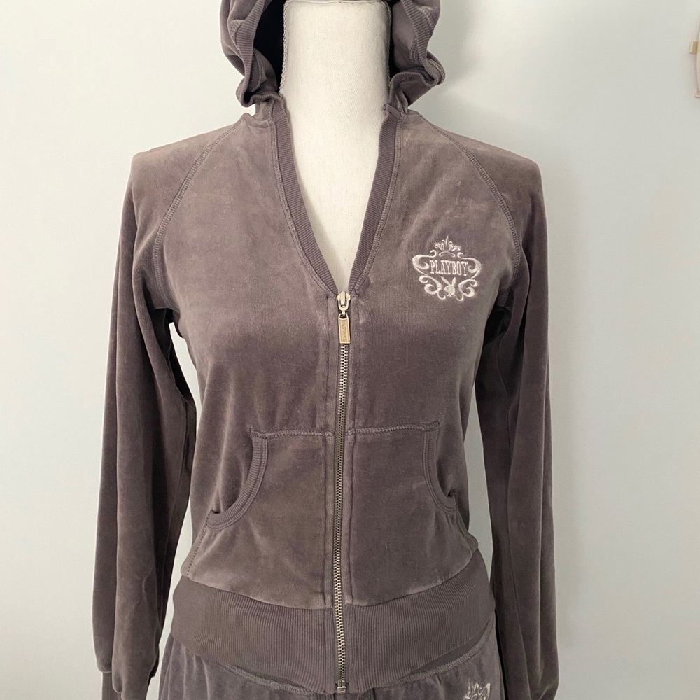 Playboy Velour Tracksuit - size M